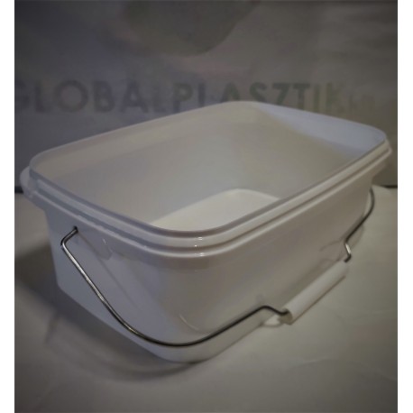 JETR 35P szögletes vödör, fehér 128g
